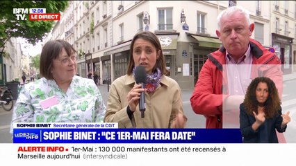 Sophie Binet: "Ce 1er-Mai sera l'un des plus importants de l'histoire sociale de notre pays"