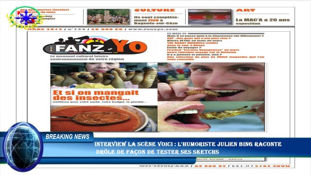 INTERVIEW La Scène Voici : l'humoriste Julien Bing raconte drôle de façon de tester ses sketchs