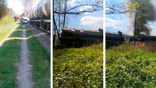 Trem de carga russo descarrila devido a 'artefato explosivo' perto da Ucrânia