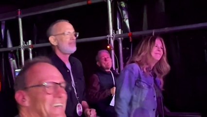 Tom Hanks en el concierto de Springsteen en Barcelona