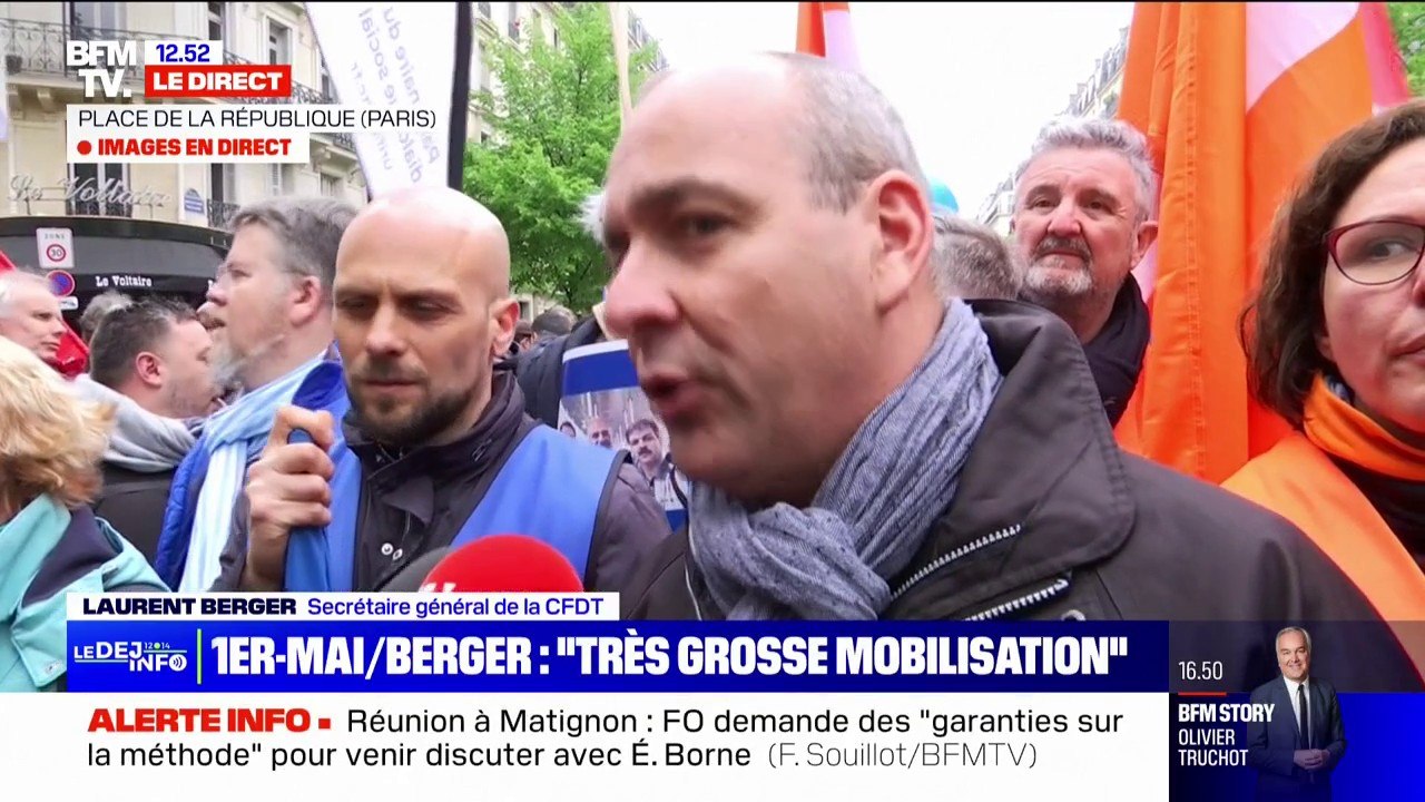 Laurent Berger: "Les 100 jours ça ne veut rien dire (...), ça me gonfle"