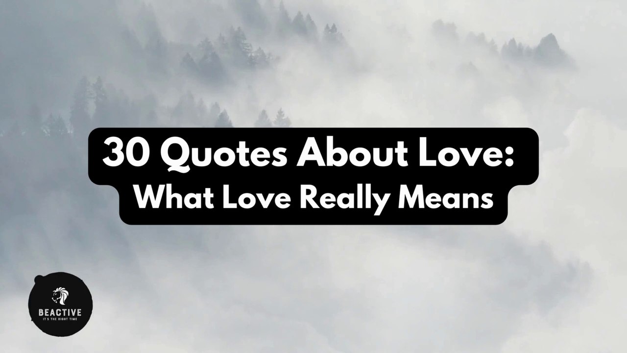 30 Facts about love.