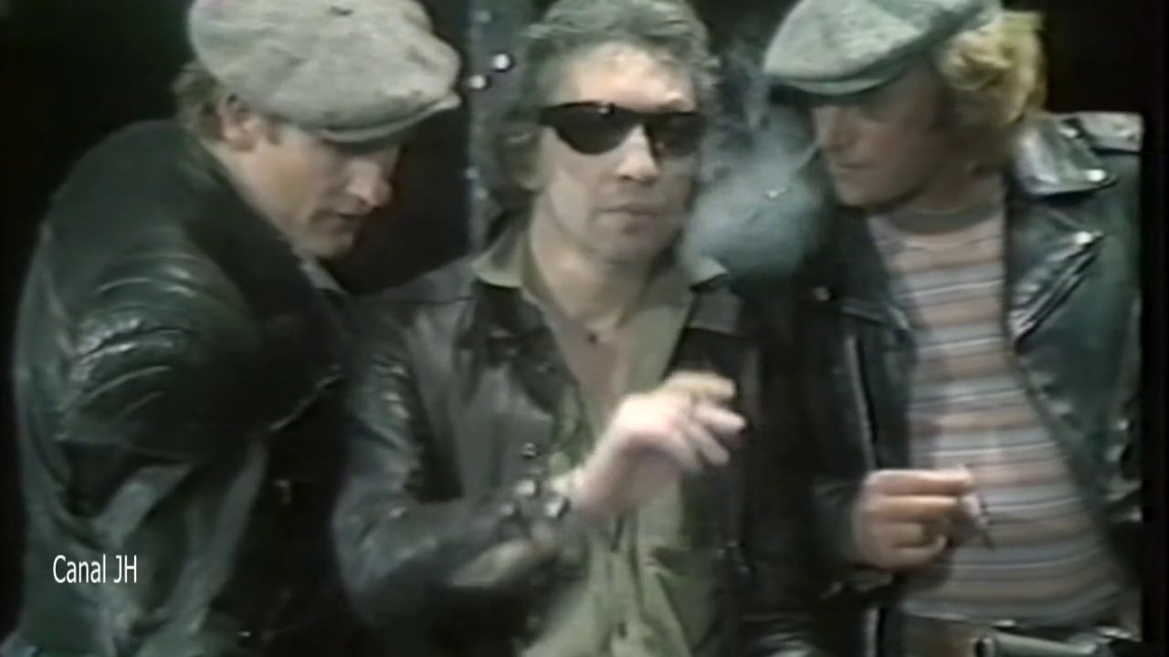Johnny Hallyday, Serge Gainsbourg et Gérard Depardieu "Harley Davidson" 1980