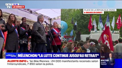 "Ne cédez pas, la lutte continue jusqu'au retrait [de la réforme des retraites]": l'appel aux Français de Jean-Luc Mélenchon