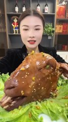 Chinese Food Mukbang Eating Show _ Spiced sheep's head _ Kuaishou Food #2 (P4-6)