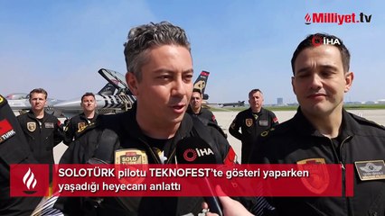 SOLOTÜRK pilotu TEKNOFES’te gösteri yaparken yaşadığı heyecanı anlattı