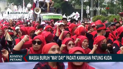 Peringati May Day, Ratusan Buruh Gelar Aksi Tolak UU Cipta Kerja di Sejumlah Wilayah!