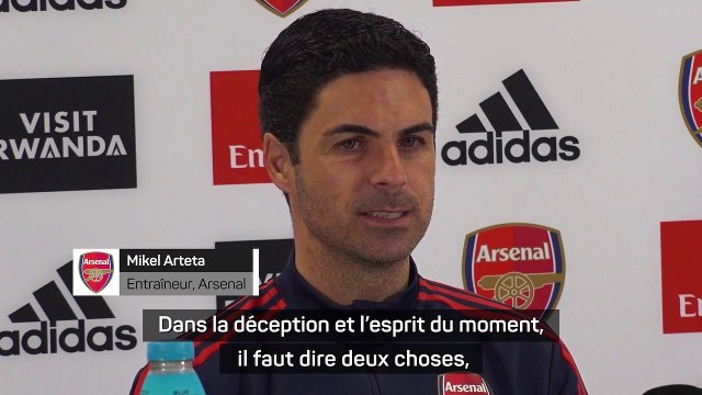 34e j. - Arteta : Nous sommes toujours contrariés et nous voulons plus