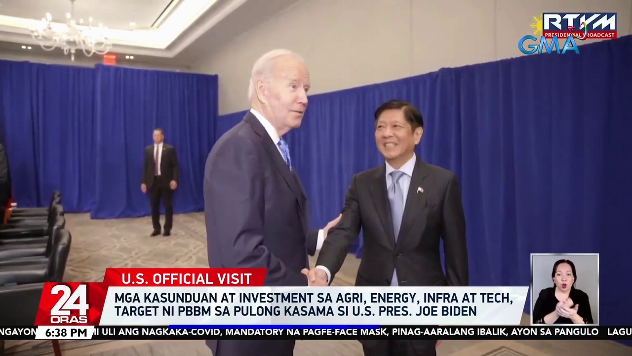 Mga kasunduan at investment sa agri, energy, infra at tech, target ni PBBM sa pulong kasama si US Pres. Joe Biden | 24 Oras