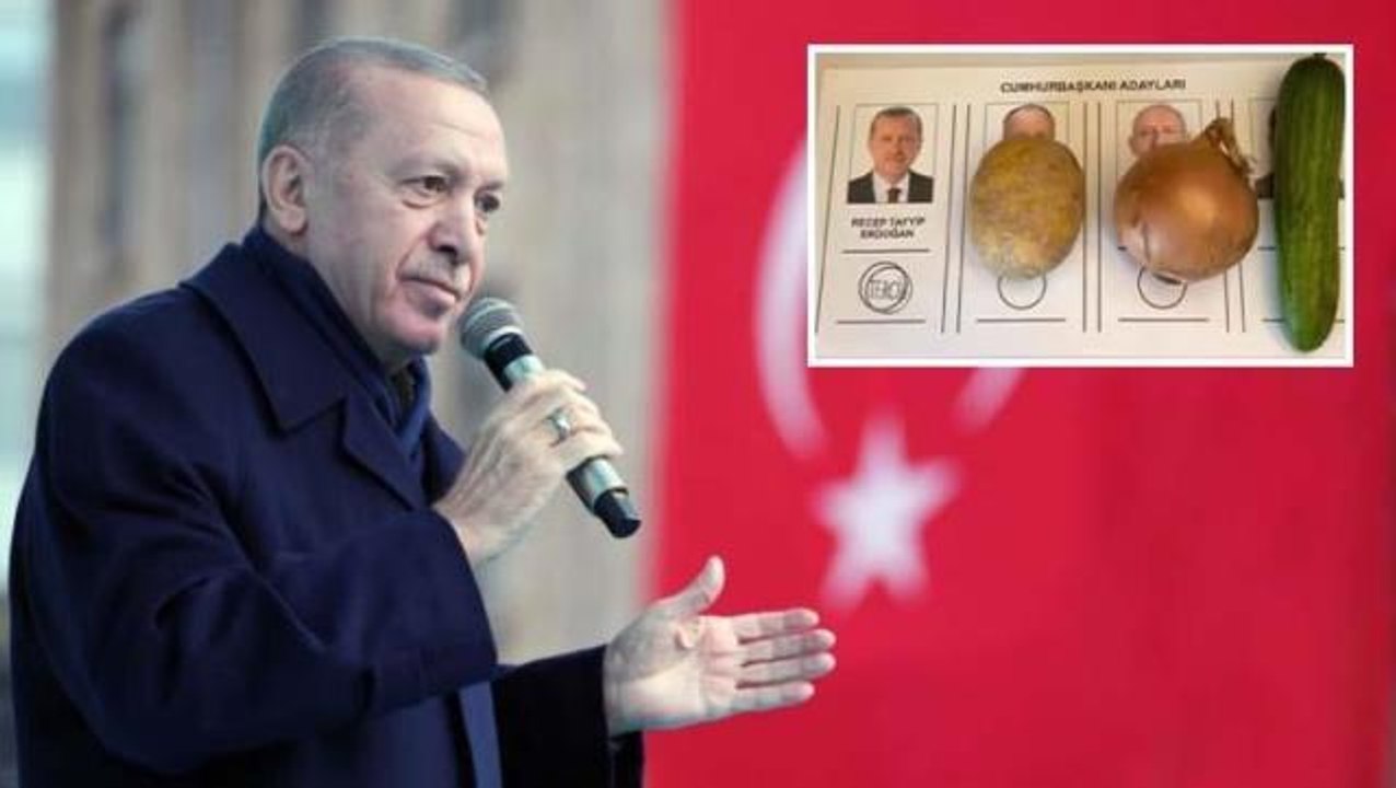 Patates soğanlı oy pusulası fotoğrafı Erdoğan'ı...