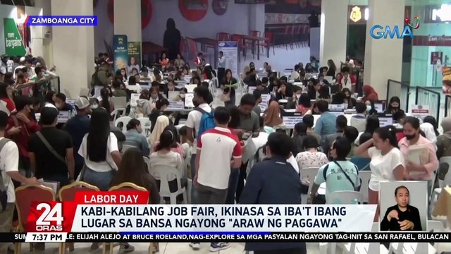 Kabi-kabilang job fair, ikinasa sa iba't ibang lugar sa bansa ngayong Araw ng Paggawa | 24 Oras