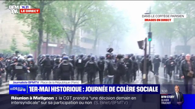 1er-Mai: déjà des tensions à Paris en tête de cortège