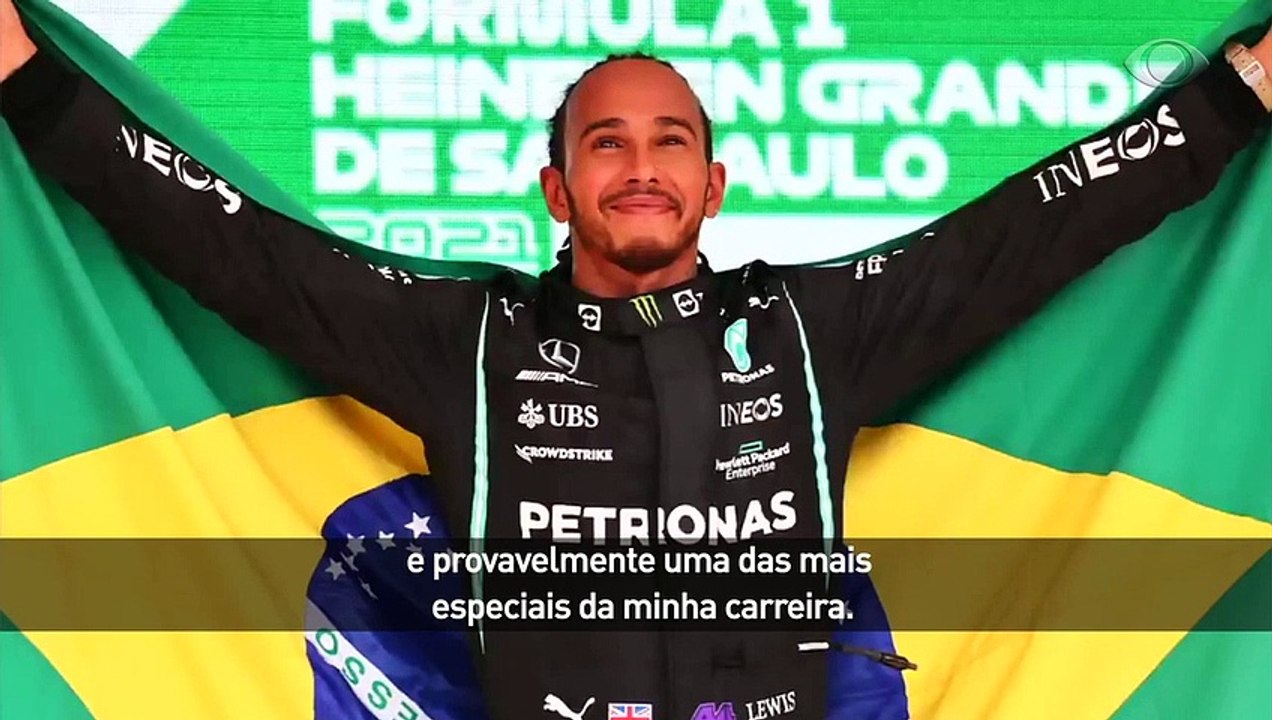 Lewis Hamilton relembra homenagem a Senna no GP do Brasil 01/05/2023 09:58:12