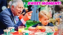 King Charles and Prince George in the sweet previously unseen moment