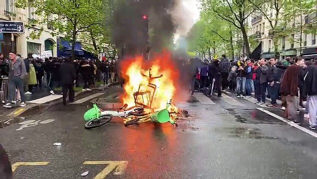 Des débordements en marge de la manifestation à Paris le 1er mai 2023