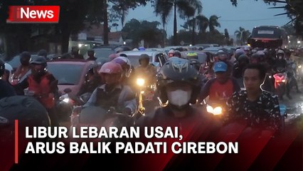 Arus Balik Lebaran, Ribuan Pemudik Motor Padati Jalur Arteri Pantura Cirebon