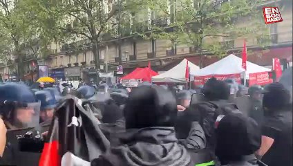 Paris'te 1 Mayıs kutlamalarında gerilim tırmandı