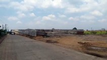 The bridge built on the highway between Narmadapuram Itarsi lying incomplete