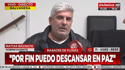 Matías Bagnato: "Por fin puedo descansar en paz"