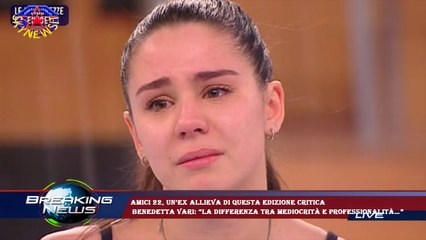 Amici 22, un’ex allieva di questa edizione critica  Benedetta Vari: “La differenza tra mediocrità e