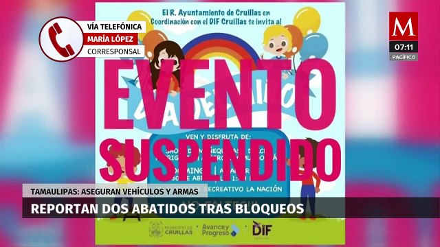 Reportan dos detenidos tras bloqueos de grupos delictivos en Tamaulipas