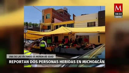 Balacera en tianguis de Morelia deja una niña un adulto heridos