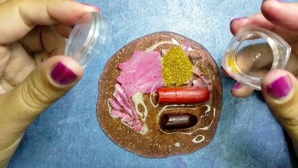 LIPSTICK SLIME Mixing into Orange Slime[MoonMakeupSlime]