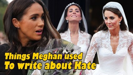 What Meghan Markle wrote about Kate Middleton in 2014