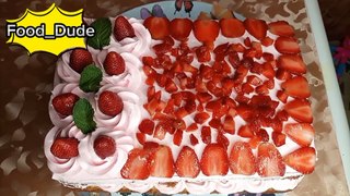 Strawberry Naked Cake  Strawberry Shortcut Cake  Strawberry Cream Cake  Frosting Cake