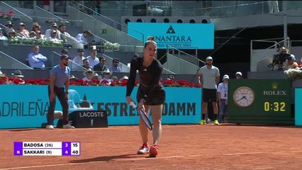 Madrid - Sakkari fait plier Badosa