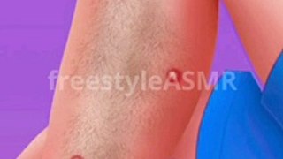 ASMR Leg Treatment and Beautification | #shorts #amsr #animation