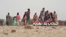 مشاهد مأساوية لأكثر من 20 ألف لاجئ سوادني على الحدود التشادية السودانية