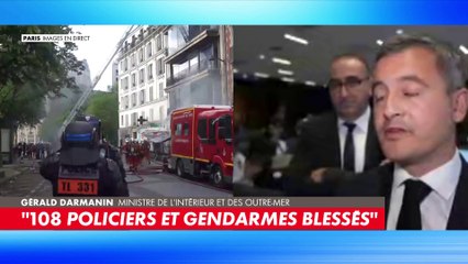 Gérald Darmanin : «Cette violence est de plus en plus forte dans une société qui se radicalise du fait de l'ultra-gauche»