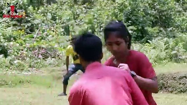 Tiger Attack Nearby Jungle Animal Attack Boys in African Forest Fun Made Movie by Wild Fighter (2)
