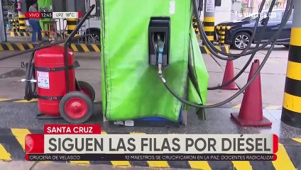 Transportistas tienen que dejar de trabajar para hacer filas en busca de diésel
