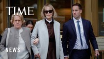E. Jean Carroll Arrives at Trial Against Trump for Rape and Defamation