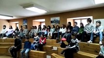 Ensayo de la sección infantil del Orfeón Burgalés