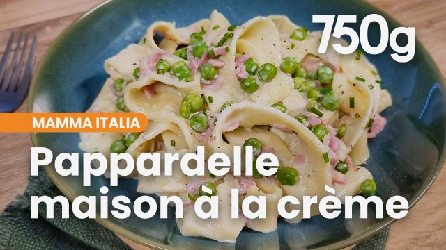 Pappardelle faciles à la crème et aux petits pois - 750g