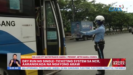 Dry run ng single-ticketing system sa NCR, aarangkada na ngayong araw | UB