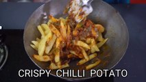 Crispy Chilli Potato Restaurant Style - Dragon potato - Easy Veg snacks recipe - Dregan_potato recipe