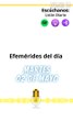 EFEMÉRIDES MARTES 02 DE MAYO