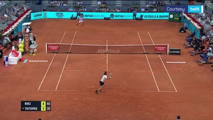 Tsitsipas overcomes stern Baez test