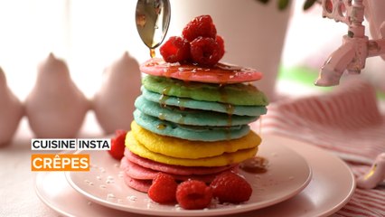 Des crêpes arc-en-ciel, que demander de plus ?