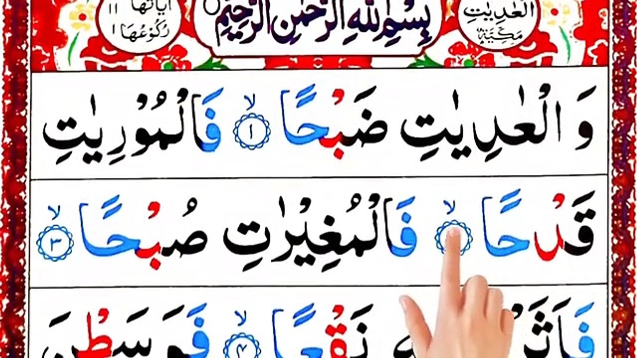 Surah Al Adiyat full with HD Arabic Text _ Surah Al Adiyat Panipatti _ Surah Adiyat_ Adiyat Surah 5x (1)