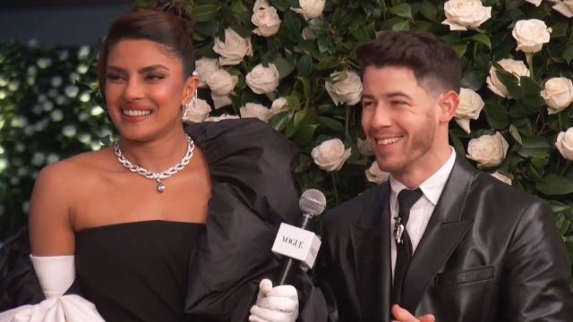 Priyanka Chopra Jonas & Nick Jonas on Their Jeweled Met Gala Looks