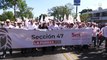 Docentes del SNTE marchan en Guadalajara por mejoras salariales