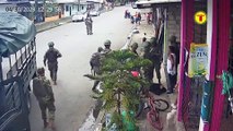 UN GRUPO DE MILITARES ARRINCONAN A UN SUPUESTO DELINCUENTE Y LO GOLPEAN CON FIRMEZA