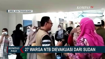 Kedatangan 27 WNI dari Sudan Disambut Keluarga di Bandara Internasional Lombok