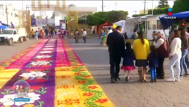 Así se vivió la tradicional Procesión de las Espigas en Tlaxcoapan
