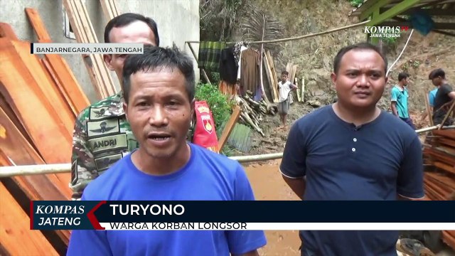 Tebing Setinggi 15 Meter di Banjarnegara Longsor, Rusak 5 Rumah Warga